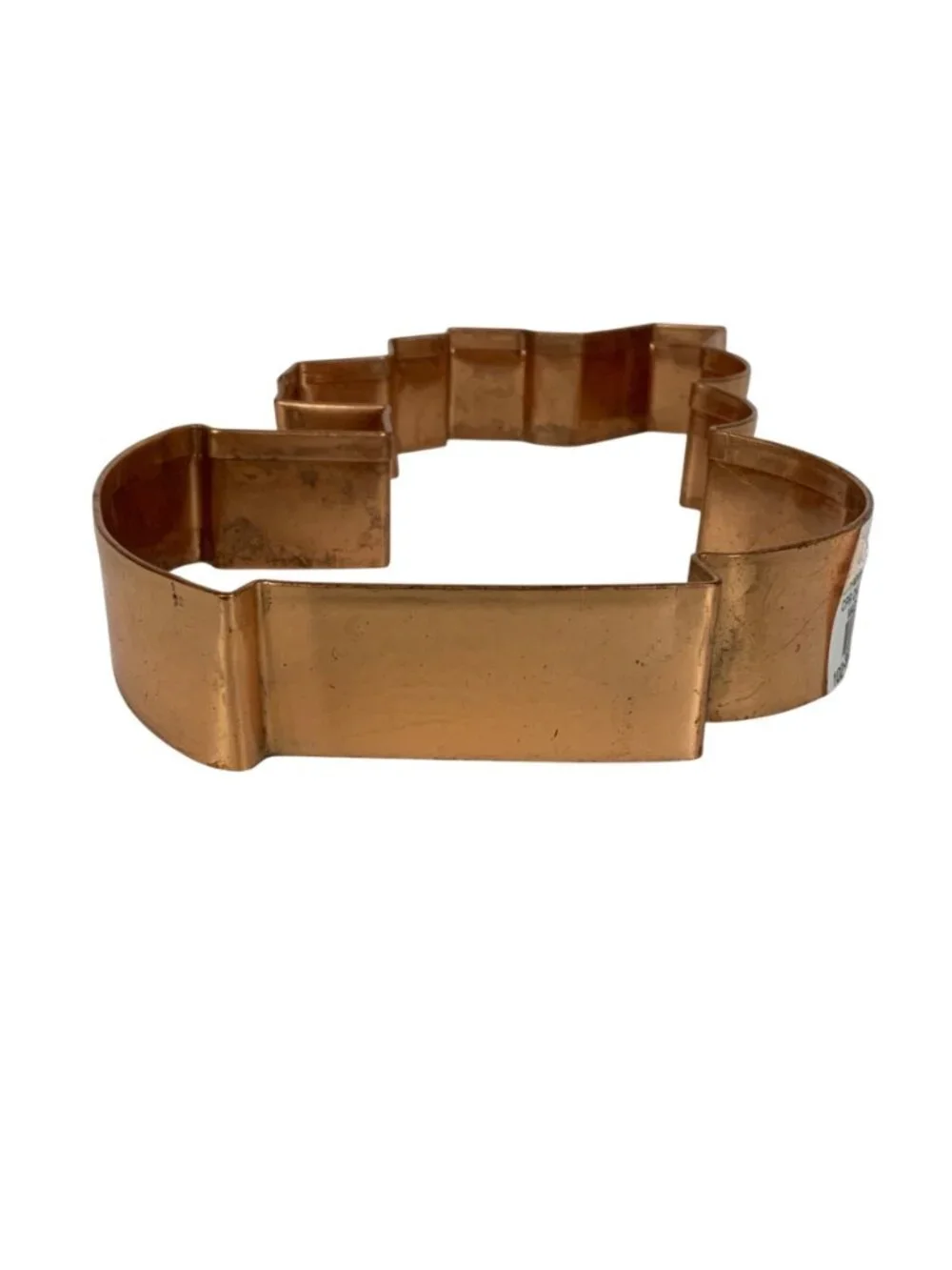 William Sonoma Copper Cookie Cutter Train Shape Large 7 Inch New Made In India
